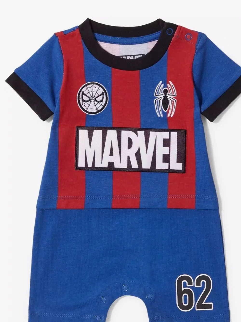 Marvel Spider-Man 100%Organic Cotton Infant Soccer One piece Boxlunch Exclusive
